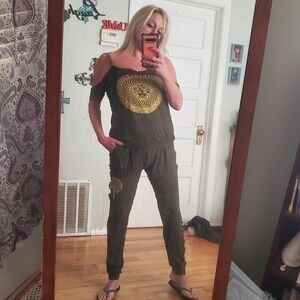 Designer Olive Green Loungwear